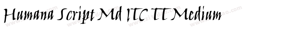 Humana Script Md ITC TT Medium字体转换